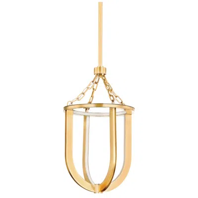 Hudson Valley Lighting Tournu 11.5 In. Aged Brass Lantern