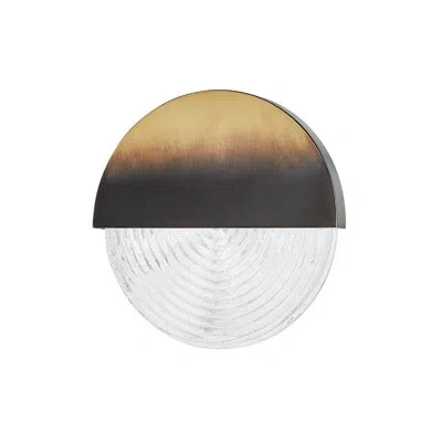 Hudson Valley Lighting Trenton 1 - Light Led Dimmable Flush Mount In Gradient Brass