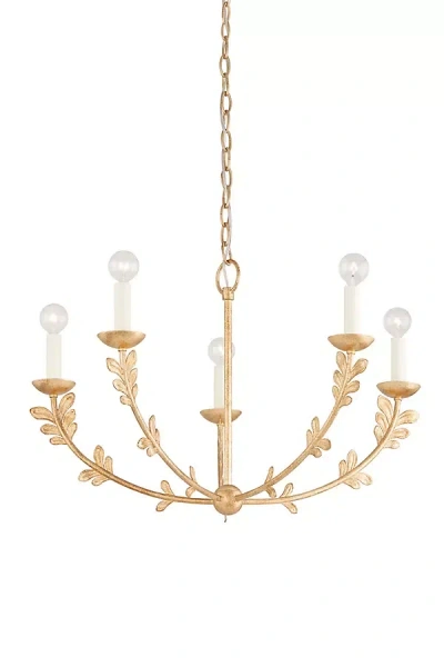 Hudson Valley Lighting Troy Florian 5-light Vintage Gold Leaf Chandelier