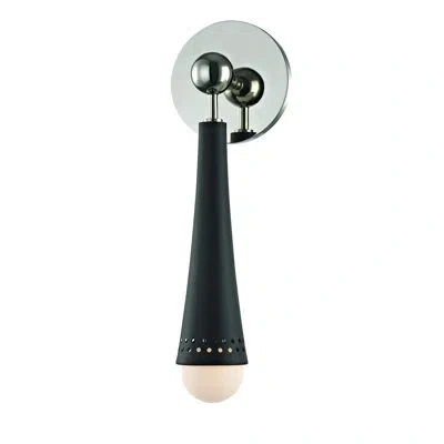 Hudson Valley Lighting Tupelo 1 - Light Led Armed Sconce In Polished Nickel,black