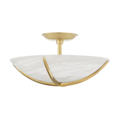 Hudson Valley Lighting Wheatley 4 Light Semi Flush In Gold