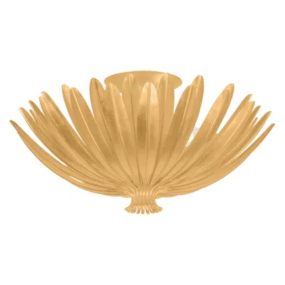 Hudson Valley Lighting Whitfield Semi Flush Vintage Gold Leaf