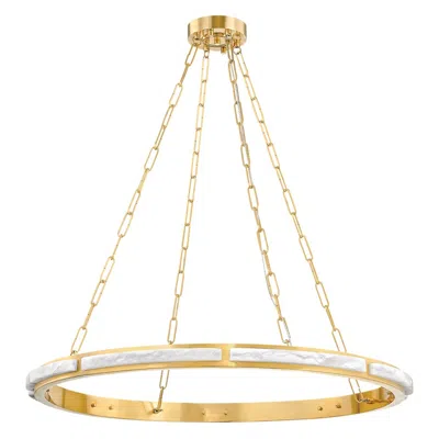 Hudson Valley Lighting Wingate 36 In. Aged Brass Chandelier