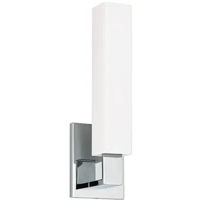 Hudson Valley Livingston 13 3/4" High Chrome Wall Sconce