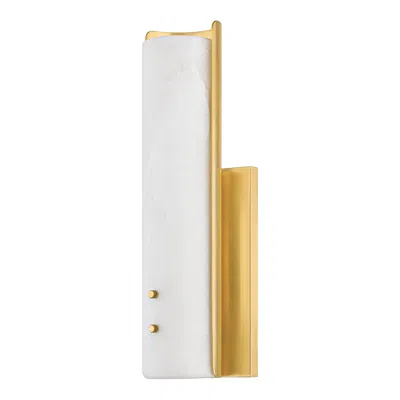 Hudson Valley Lucio Wall Sconce 14.5 Inch In Aged Brass