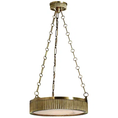 Hudson Valley Lynden 16" Wide Aged Brass Pendant Light