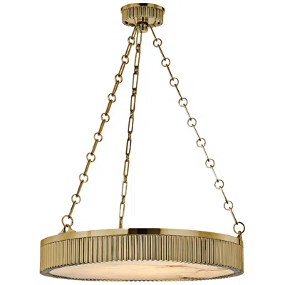 Hudson Valley Lynden 22" Wide Aged Brass Pendant