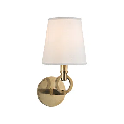 Hudson Valley Malibu 12 1/2" High Aged Brass Wall Sconce In Multi