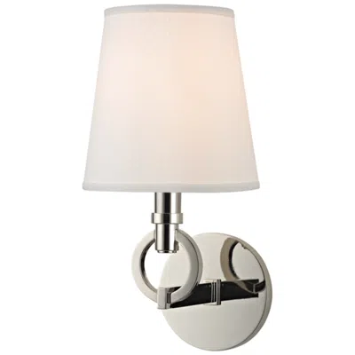 Hudson Valley Malibu 12 1/2" High Polished Nickel Wall Sconce