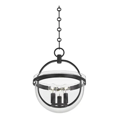 Hudson Valley Malloy 11.75" Wide Aged Iron 3 Light Lantern