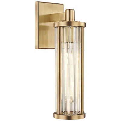 Hudson Valley Marley 14 1/4" High Aged Brass Wall Sconce