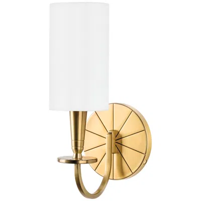 Hudson Valley Mason 12" High 1-light Aged Brass Wall Sconce