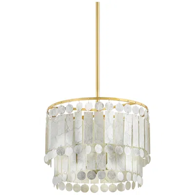 Hudson Valley Melisa Aged Brass 3 Light Chandelier