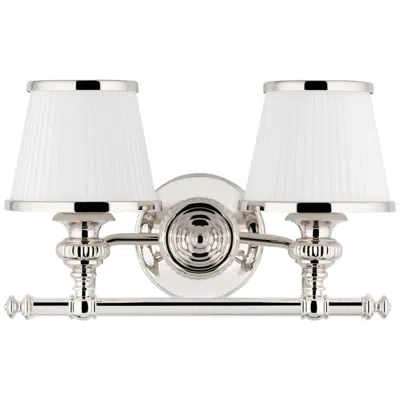 Hudson Valley Milton Polished Nickel 2 Light Vanity Li
