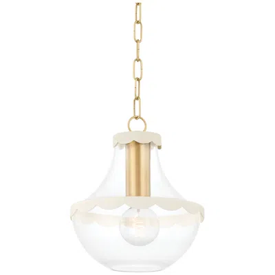 Hudson Valley Mitzi Alaina 10 1/2" Wide Aged Brass Mini Pendant