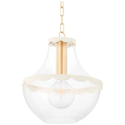 Hudson Valley Mitzi Alaina 28.5" Aged Brass 1 Light Pendant