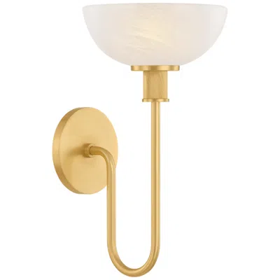 Hudson Valley Mitzi Aster Wall Sconce 7.75" In Aged Brass