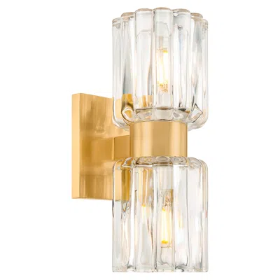 Hudson Valley Mitzi Danae Bath And Vanity Aged Brass In Gold