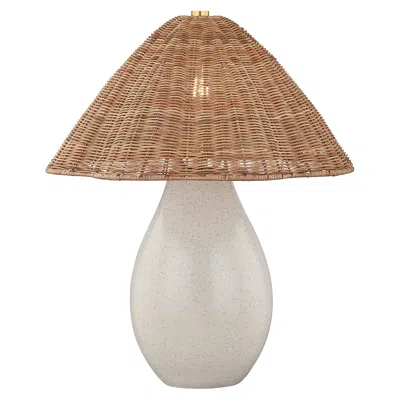 Hudson Valley Mitzi Deanne Table Lamp Aged Brass/ceramic Frost Crackle