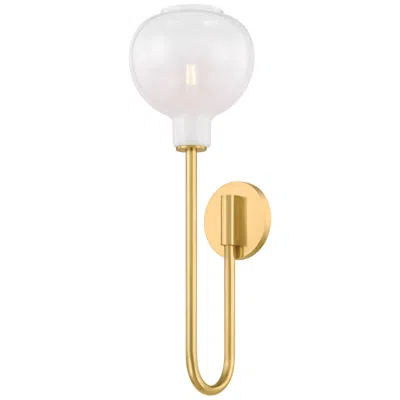 Hudson Valley Mitzi Estelle Wall Sconce 7.25" In Aged Brass