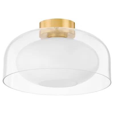 Hudson Valley Mitzi Giovanna 28" Aged Brass 1 Light Flush Mount
