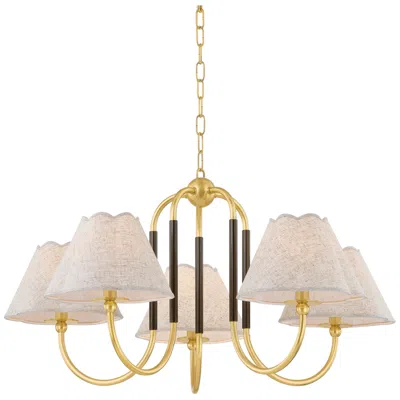 Hudson Valley Mitzi Janie Chandelier 33" In Aged Brass And True Bronze