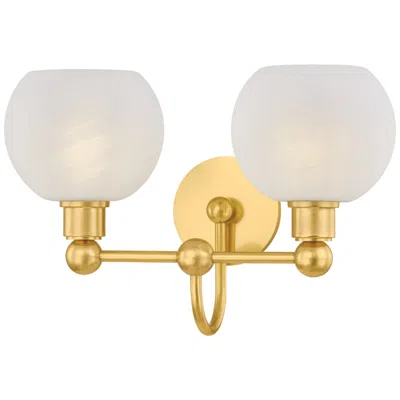 Hudson Valley Mitzi Jerica Bath And Vanity 16.25" In Aged Brass