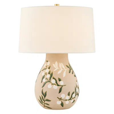 Hudson Valley Mitzi Maeve Table Lamp Patina Brass/soft Sand