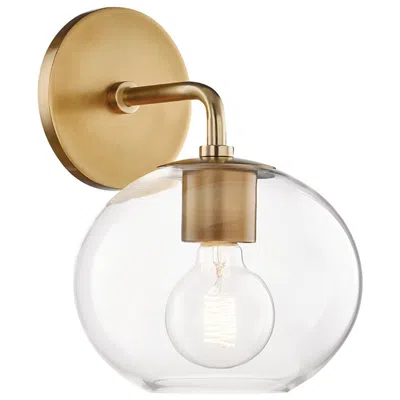 Hudson Valley Mitzi Margot 8.25" Wide Aged Brass 1 Light Wall Sconce