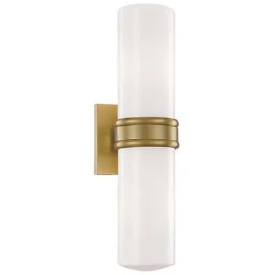 Hudson Valley Mitzi Natalie 4.25" Wide Aged Brass 2 Light Wall Sconce