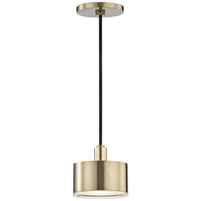 Hudson Valley Mitzi Nora 5 1/4" Wide Aged Brass Led Mini Pendant