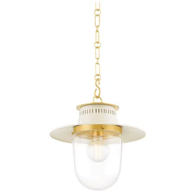Hudson Valley Mitzi Nori 26" Aged Brass 1 Light Pendant