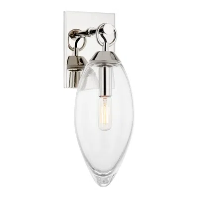 Hudson Valley Nantucket 4.5" Wide Polished Nickel 1 Light Wall Sconce