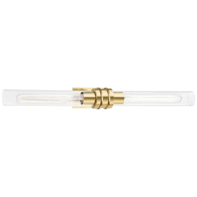 Hudson Valley Oakfield 24"w Aged Brass 2-light Bath Light
