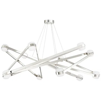 Hudson Valley Orbit 56 1/2" Wide Polished Nickel 12-light Led Chandelier
