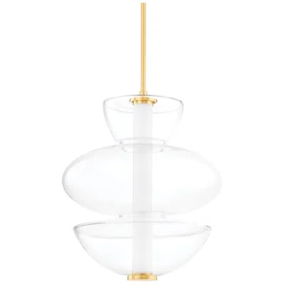 Hudson Valley Palermo 1 Light Pendant Aged Brass