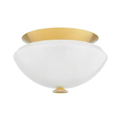 Hudson Valley Pawtucket 15" 2 Lt. Aged Brass/soft White Flush Mount