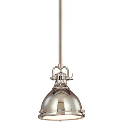 Hudson Valley Pelham 12" High Polished Nickel Pendant Light