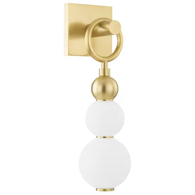 Hudson Valley Perrin 6" Wide Aged Brass 1 Light Led Wall Sconce