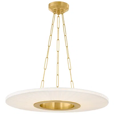 Hudson Valley Prattsburgh Chandelier 30 Inch In Aged Brass