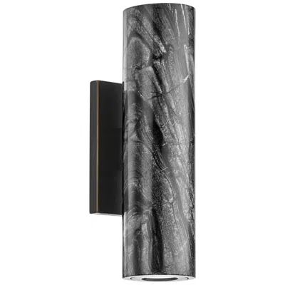 Hudson Valley Predock 10" High Black 2-light Led Wall Sconce