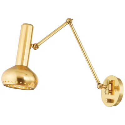 Hudson Valley Roald Wall Sconce 5.5 Inch In Aged Brass
