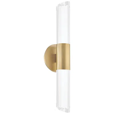 Hudson Valley Rowe 20 1/4"h Brass 2-light Led Wall Sconce