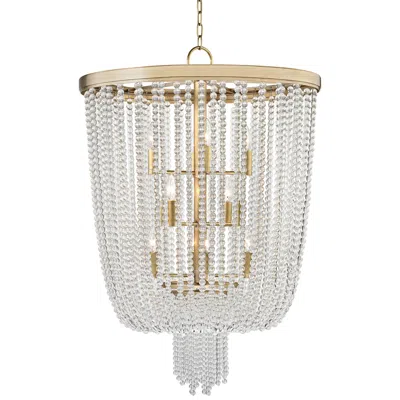 Hudson Valley Royalton 26" Wide Aged Brass Pendant Light