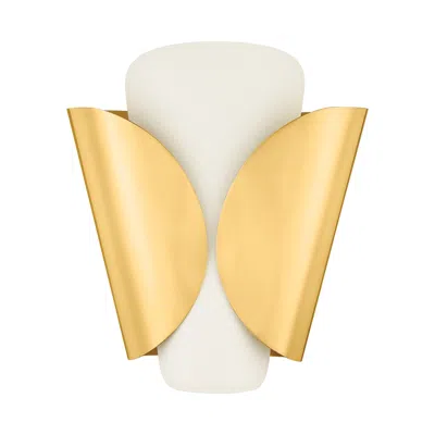 Hudson Valley Savoie Wall Sconce 10.75 Inch In Aged Brass