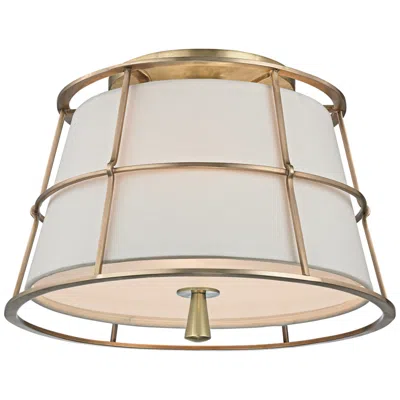 Hudson Valley Savona 14 1/4"w Aged Brass Ceiling Light