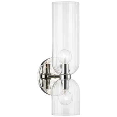 Hudson Valley Sayville 15 1/2" High Polished Nickel 2-light Wall Sconce