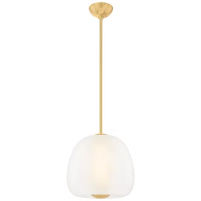 Hudson Valley Scranton Pendant 15 Inch In Aged Brass