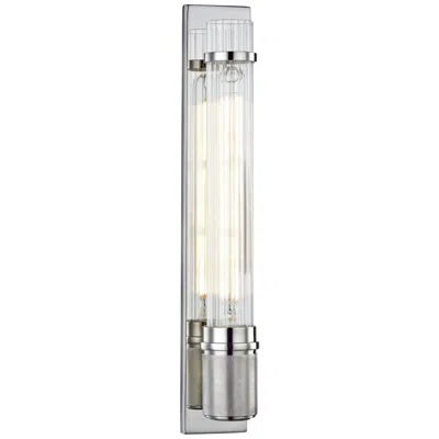 Hudson Valley Shaw 16 1/2"h Polished Nickel Led Wall Sconce
