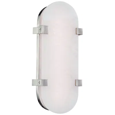 Hudson Valley Skylar 13 3/4" High Nickel Led Wall Sconce